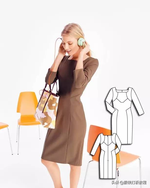 时装设计图手绘教程,服装制版图案大全