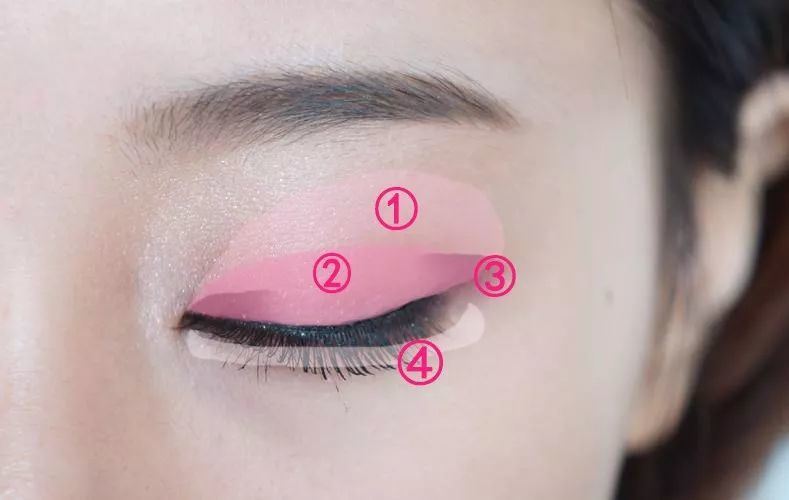 圆脸单眼皮眼妆教程日常化妆,大圆脸单眼皮欧美妆教程