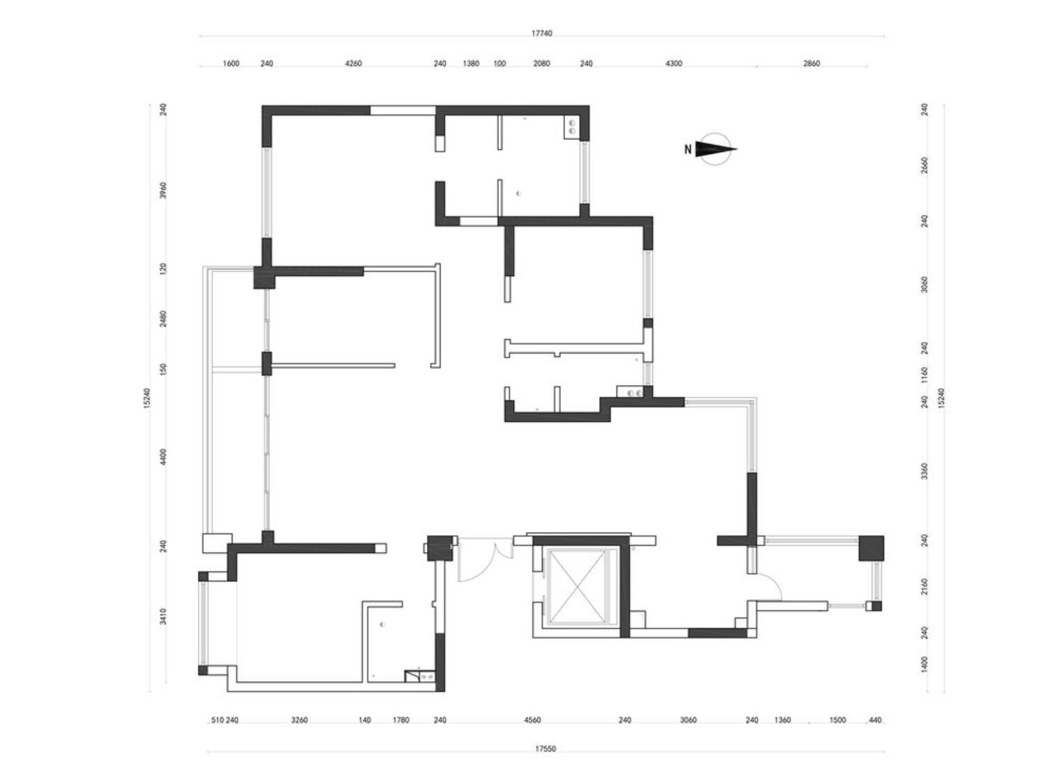 主卧过道型衣帽间设计,过道2.5米设计个衣帽间