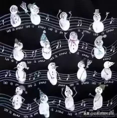 幼儿园冬季手工绘画漂亮,冬天手工画幼儿园简单