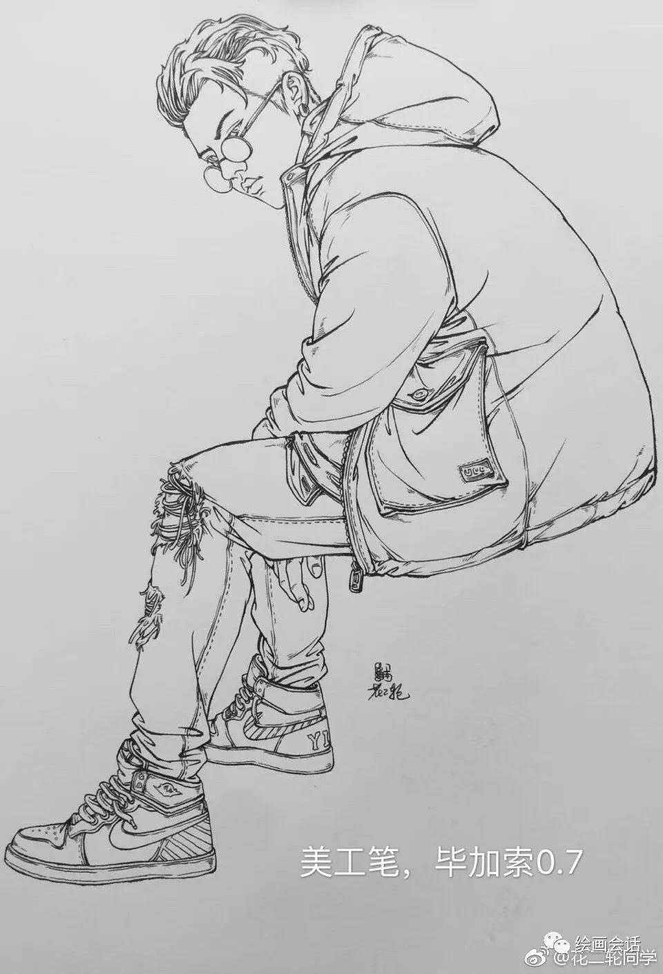 简单钢笔山水速写临摹图片,钢笔速写临摹推荐