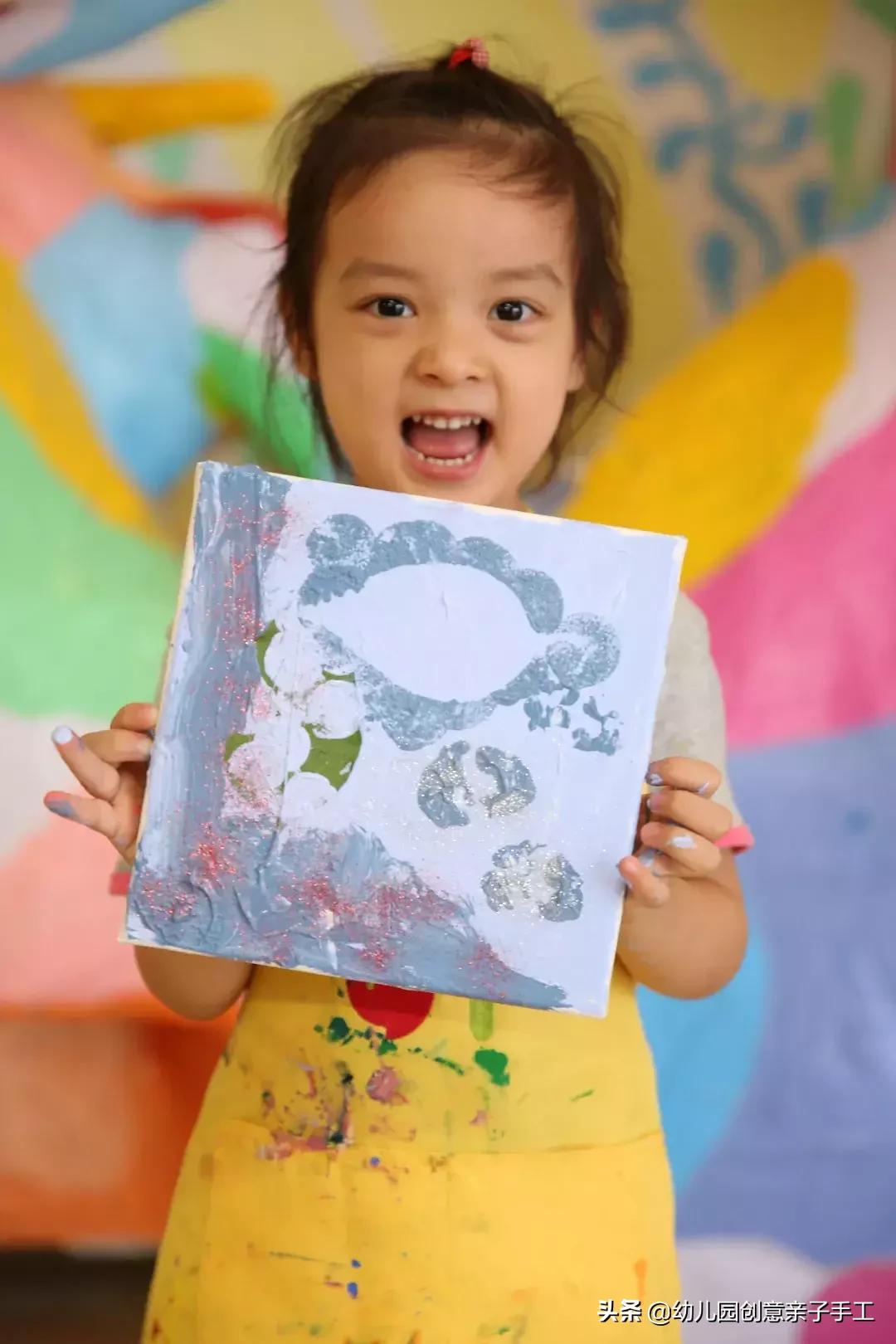 小班美工塑料袋拓印画教案,植物拓印创意教程视频