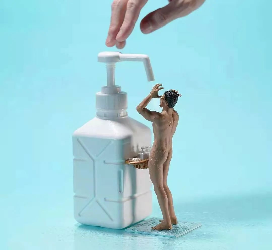 这个日本人，把奥运场地做成一个口罩那么大......