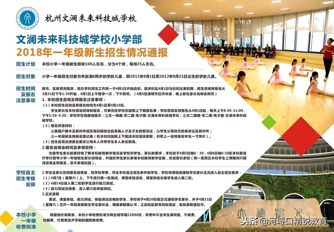 杭州民办小学学校录取结果查询,杭州西湖区民办小学报名人数