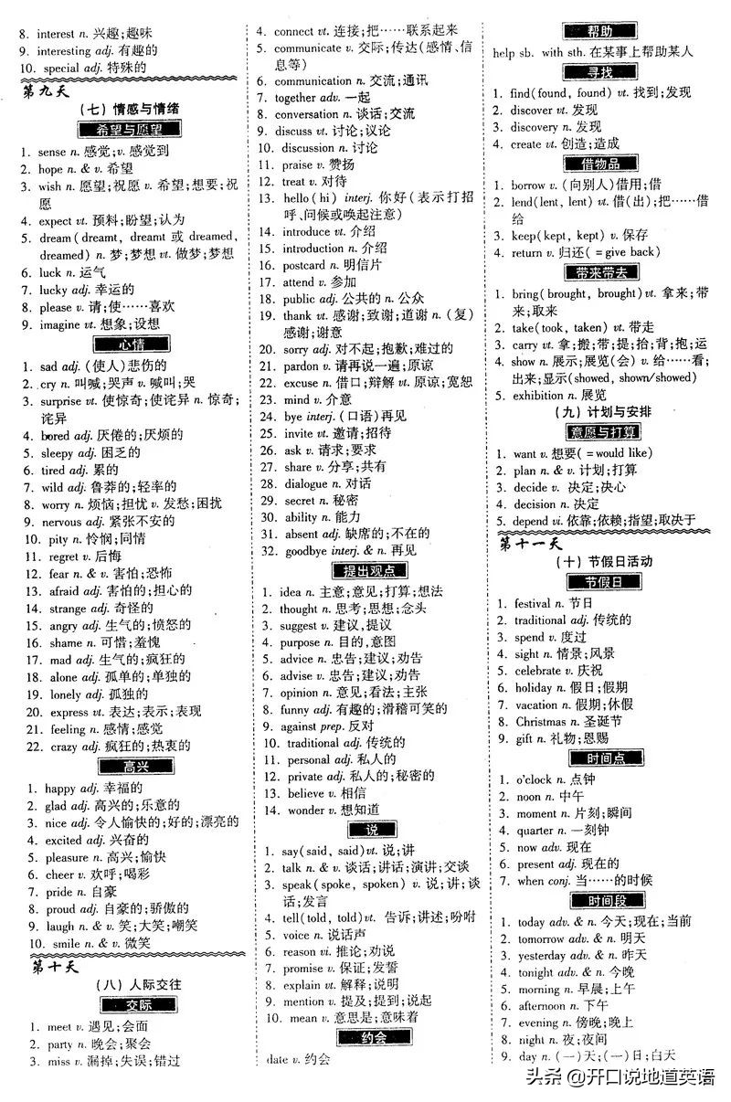 200个句子搞定初中英语1600单词,一张纸单词记忆方法