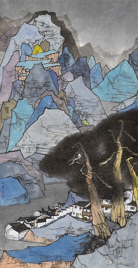 曾军艺山水画作品欣赏,画家曾军艺作品欣赏