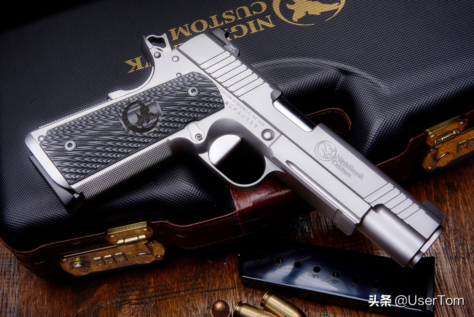 德国夜鹰左轮手枪图片,夜鹰雌鹰1911手枪