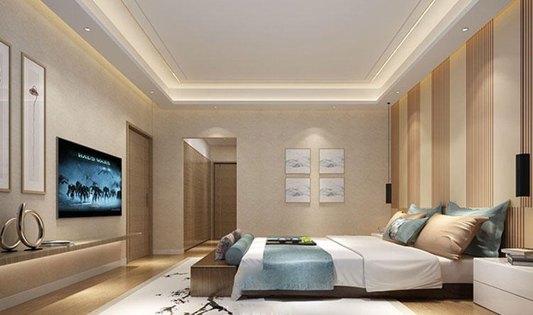 卧室床尾能正对衣柜吗,卧室门正对床尾最好的解决方法