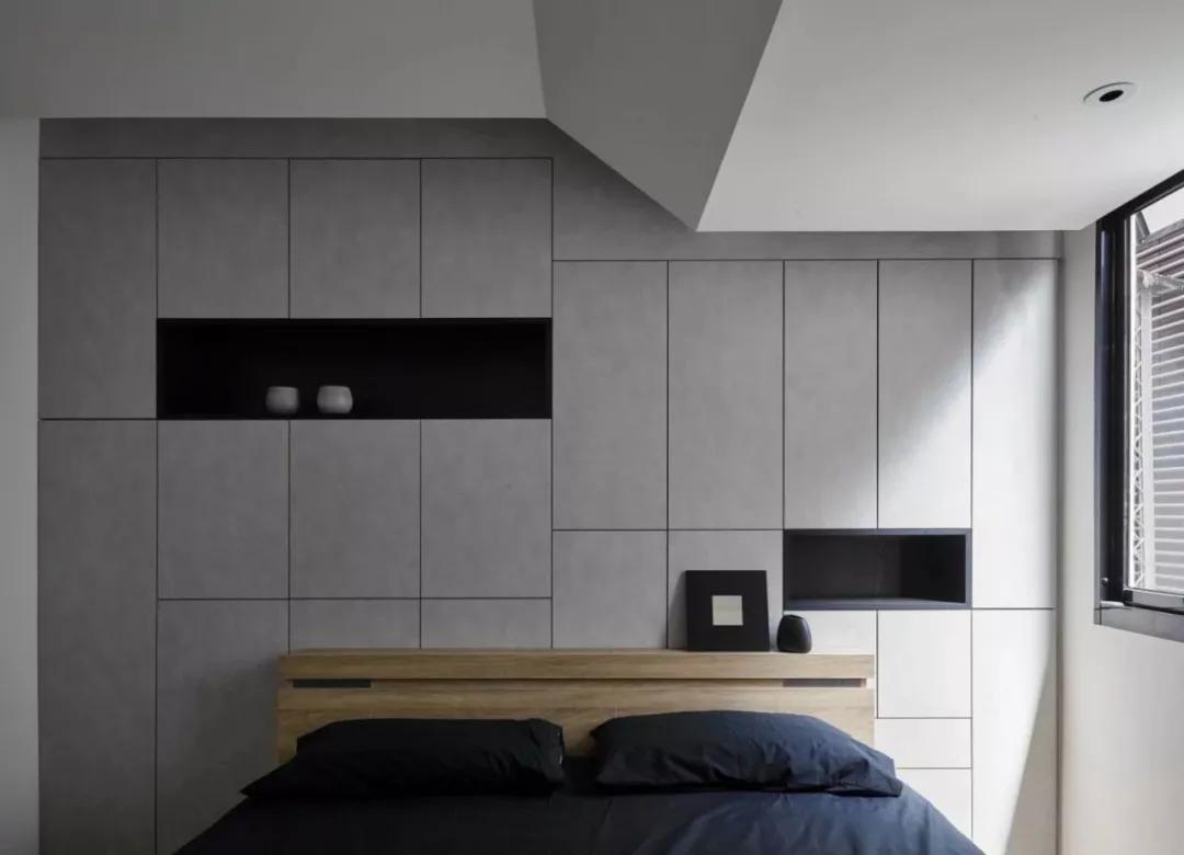 床头背景别刷大白墙,家里刮大白的半墙板床头效果图