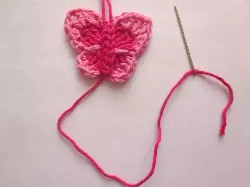 简单蝴蝶的钩织教程,钩针织蝴蝶教程简单易学