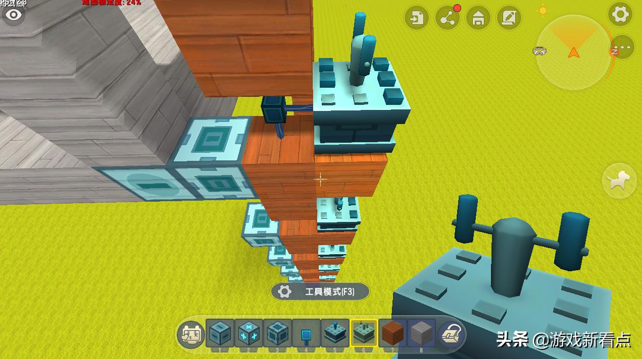 迷你世界黑科技全自动电梯教程,迷你世界黑科技小型电梯教程