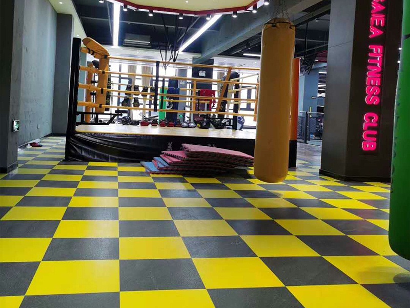 盖亚健身养生馆,健身房运动地板分类