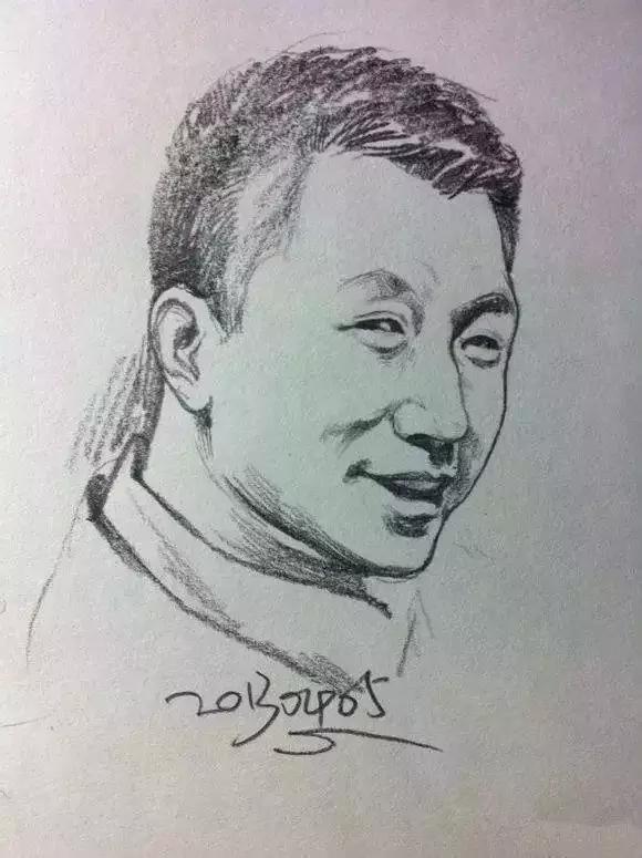 人物速写肖像画,速写是看一眼就能画出来的吗