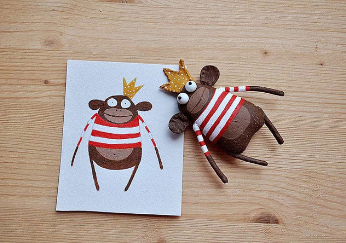 布艺小玩偶制作教程视频,格子布自制简单布艺小玩偶