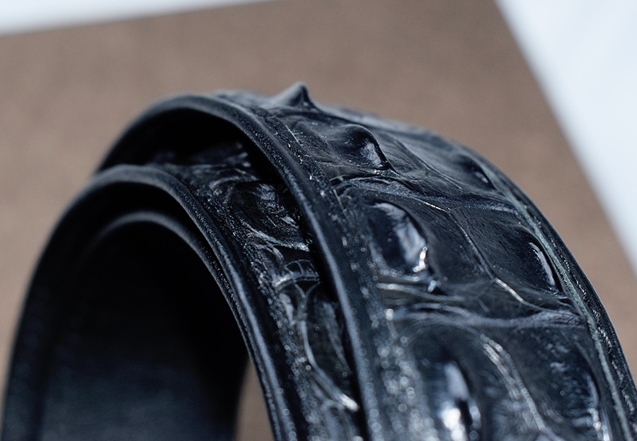 「验货」V.V.Brown鳄鱼皮腰带