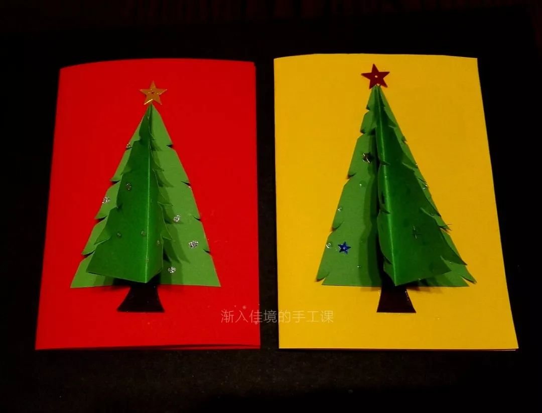 圣诞贺卡手工怎么画图,手工折纸贺卡立体圣诞