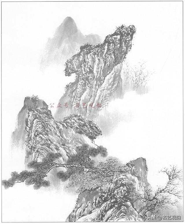 国画山水画作品欣赏简单,山水画稿大全集写意