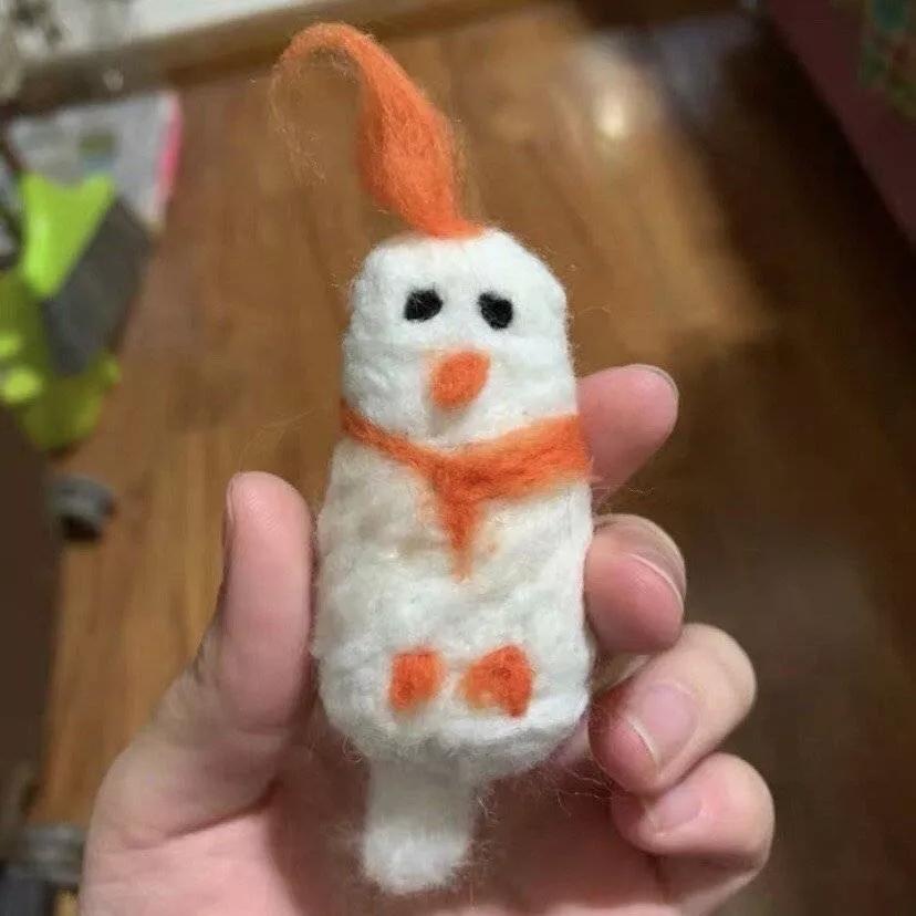 毛毡手工diy成品售卖,手工diy羊毛毡人物