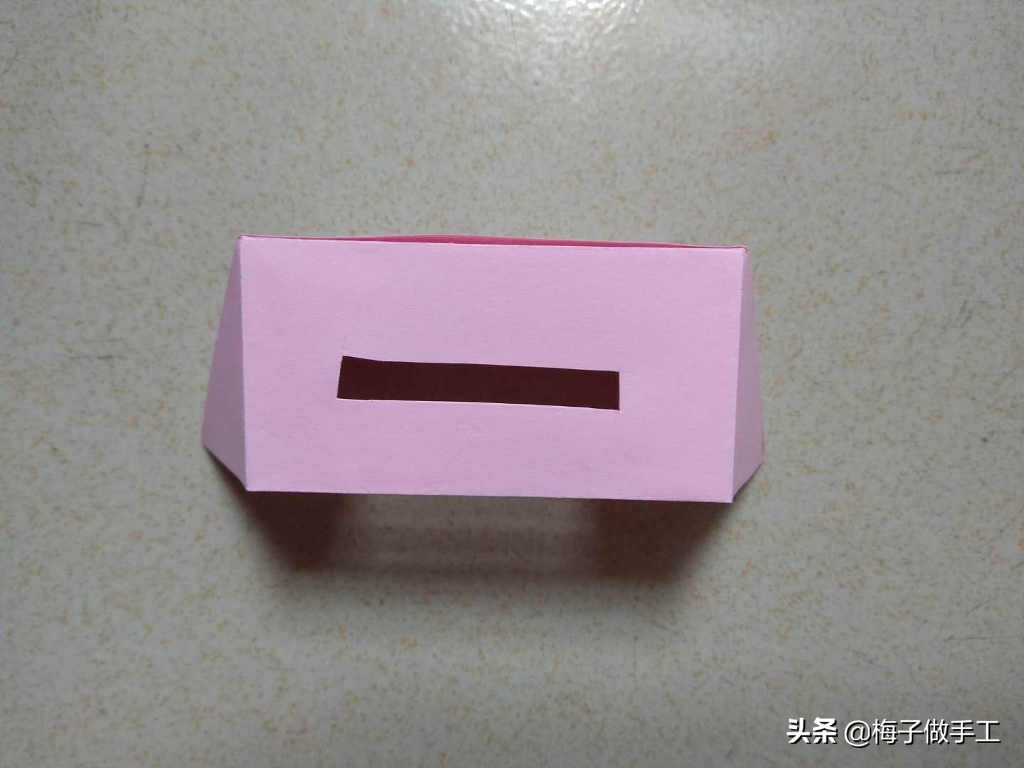 手工折纸抽纸盒教程简单,折纸手工大全折纸盒