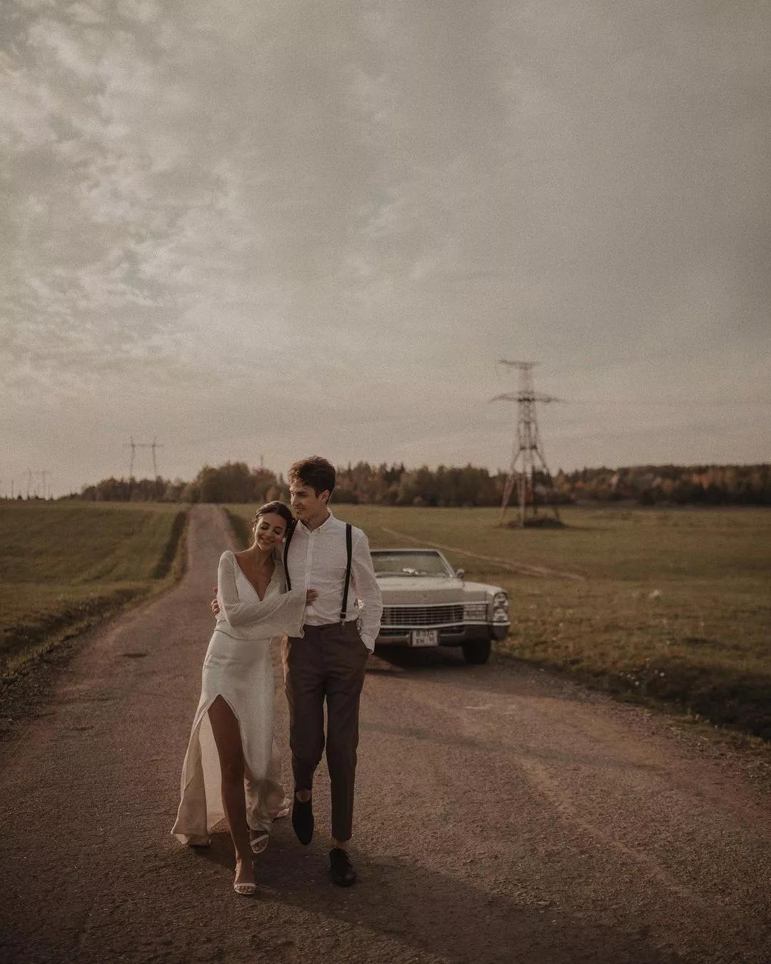 一组高级感十足的婚纱照,国外经典婚纱照