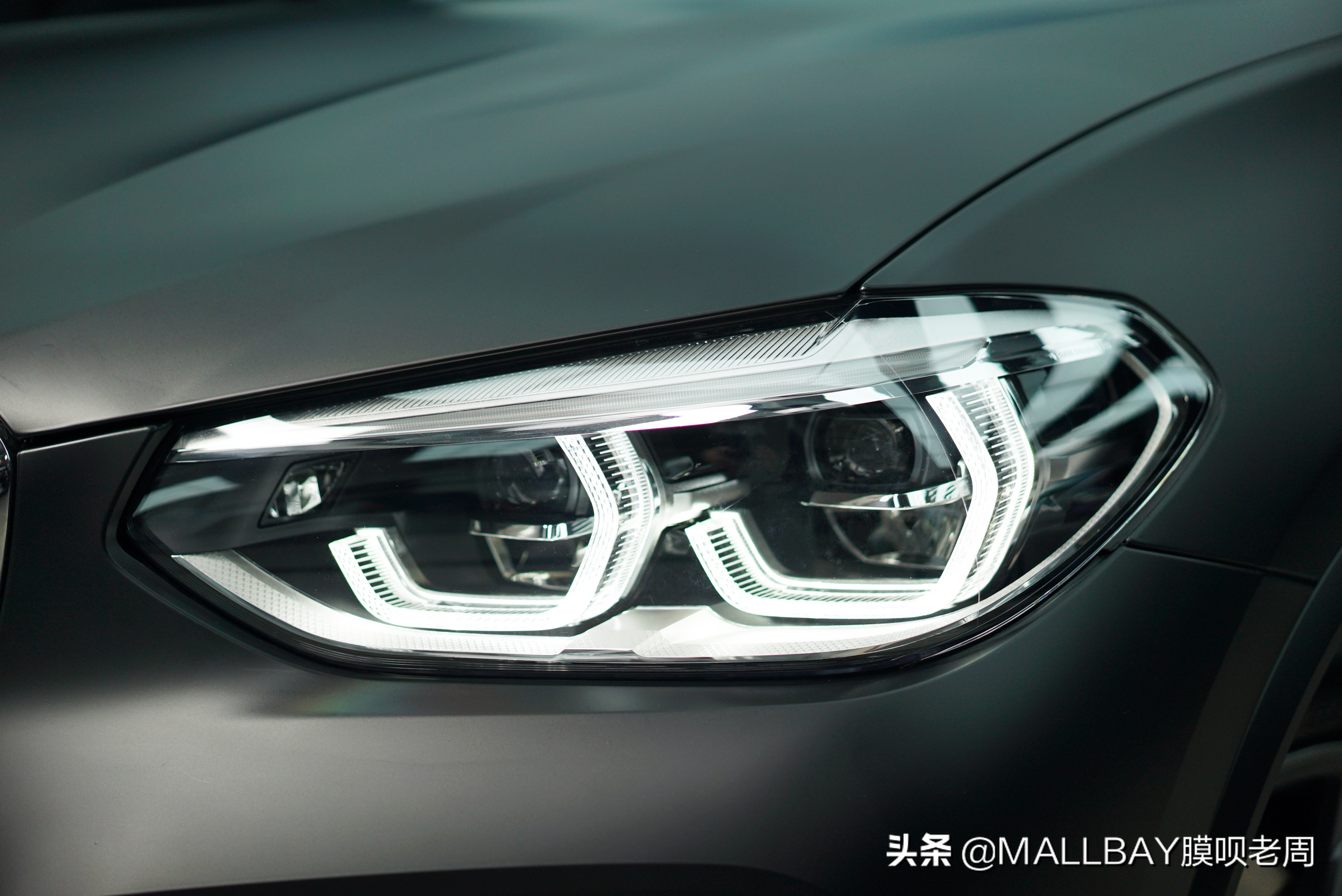 宝马x3水晶水泥灰改色,宝马x3贴膜改色