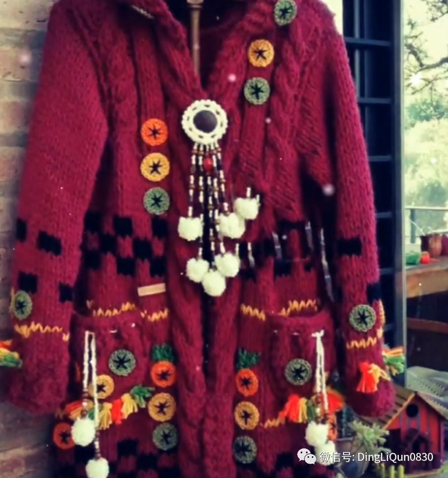 30款漂亮的针织开衫设计,针织祖母格开衫