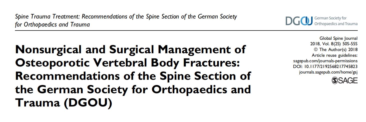 骨质疏松椎体压缩性骨折治疗指南,德国骨科骨质疏松骨折