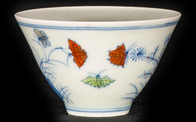 明成化秋葵瓷器,明成化民窑瓷器