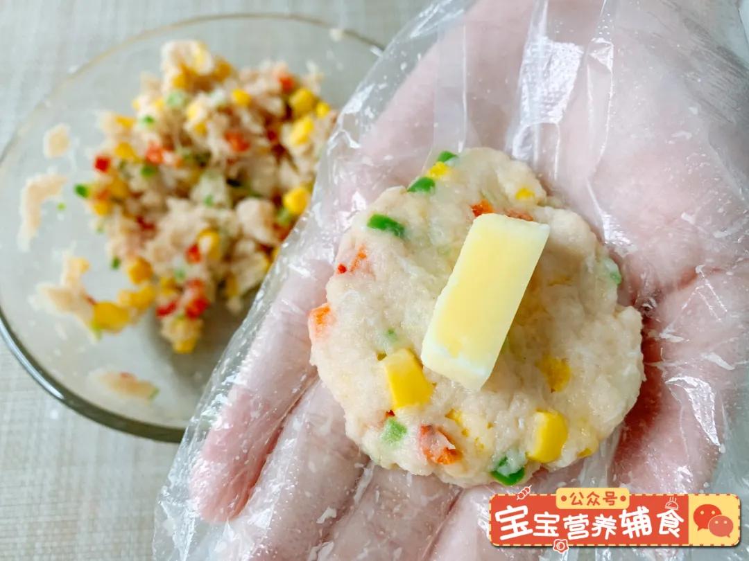 简单懒人菜牛肉芝士饼宝宝辅食,韩国奶酪鱼饼