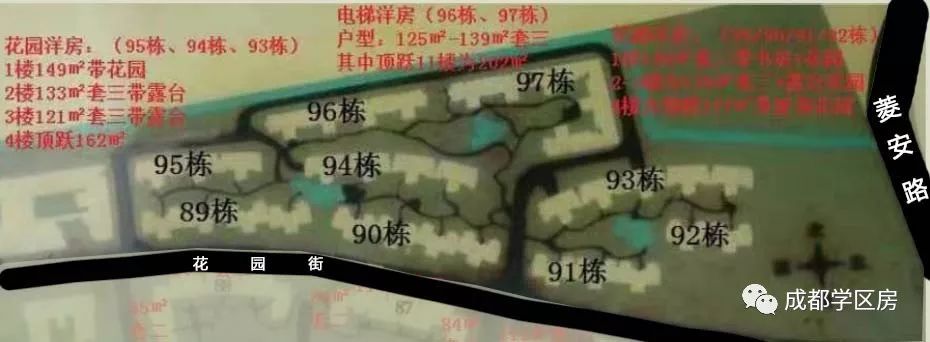 成师附小万科分校楼盘,万科城市花园1期楼栋分布图