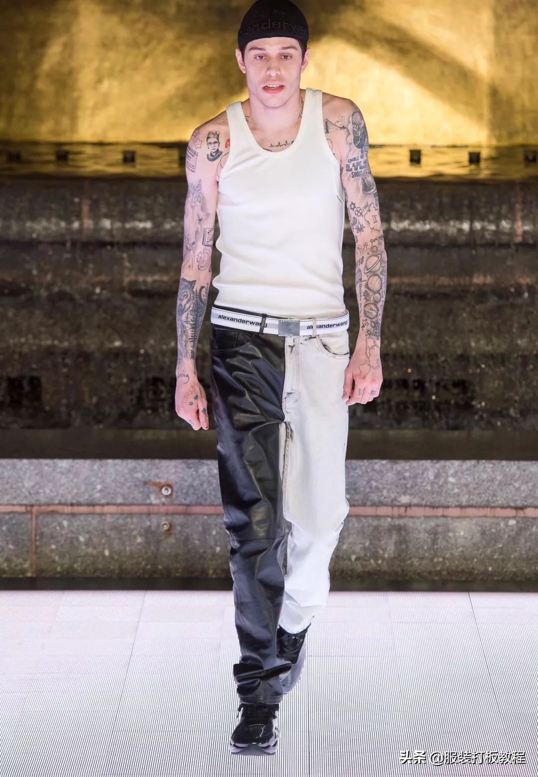 拼接设计潮流套装,拼接服装系列款式图大全