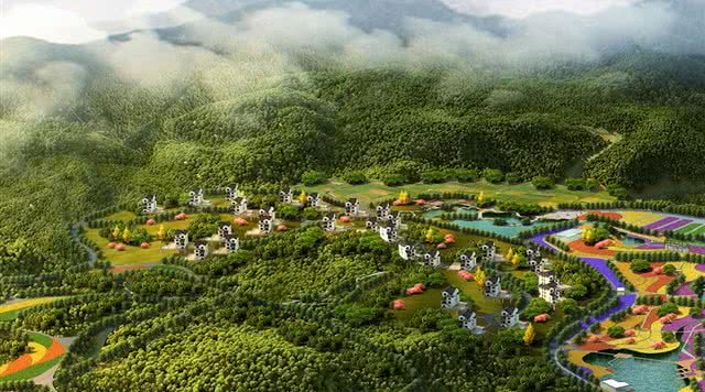 湖北度假村项目,湖北度假村航拍