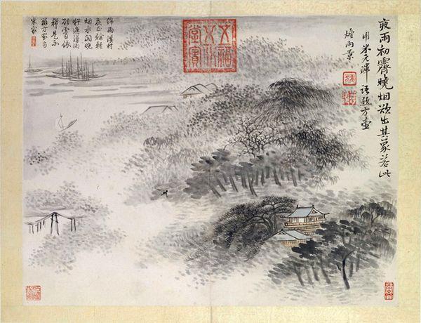 恽南田画作馆藏品,恽寿平花鸟山水蔬果图册博物馆藏