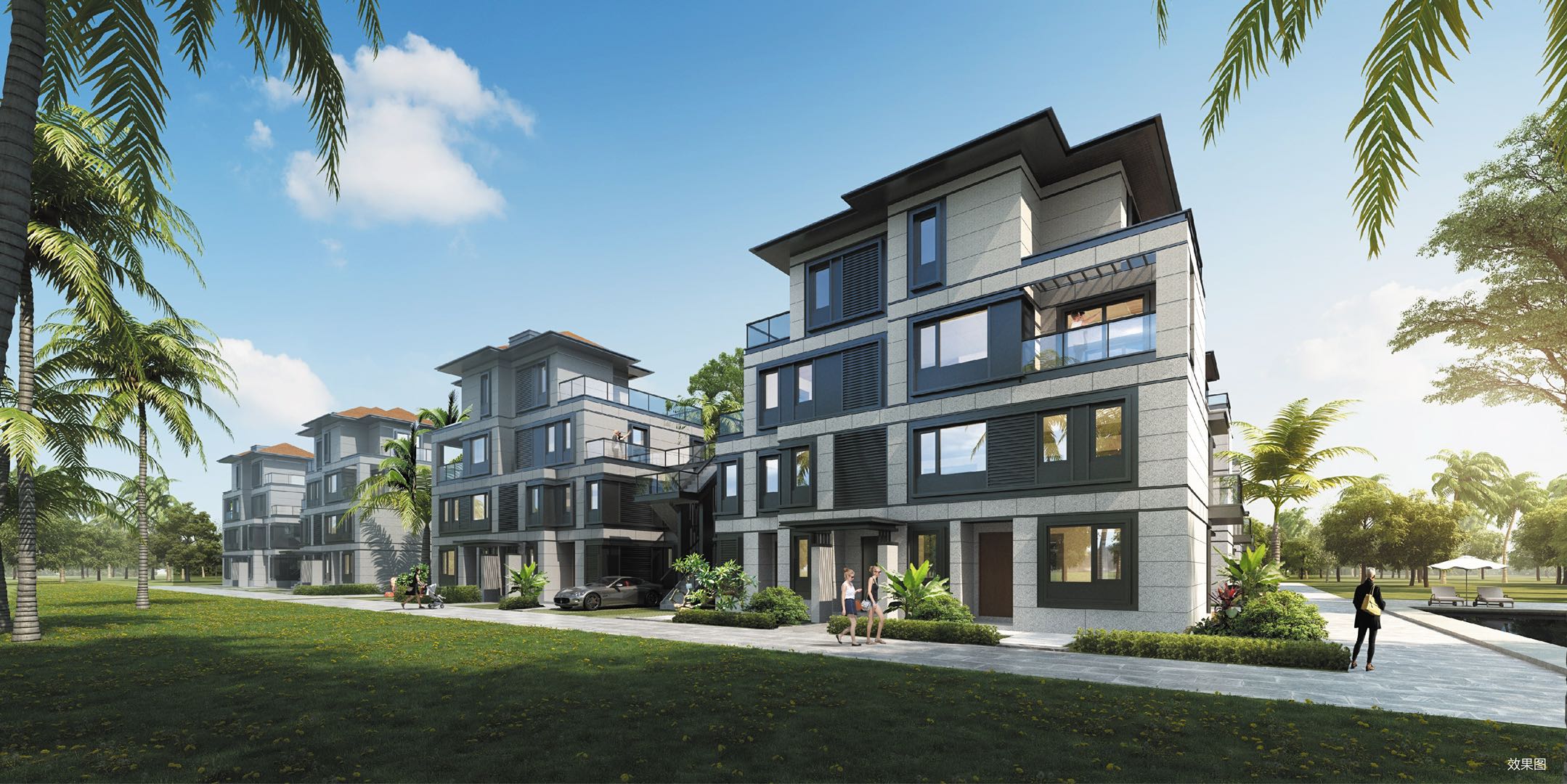 海南融创精美二房,三亚海棠湾融创一池半海叠拼