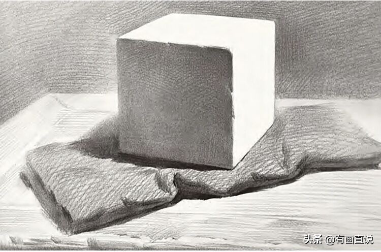 石膏几何素描临摹图片,几何石膏素描教学视频