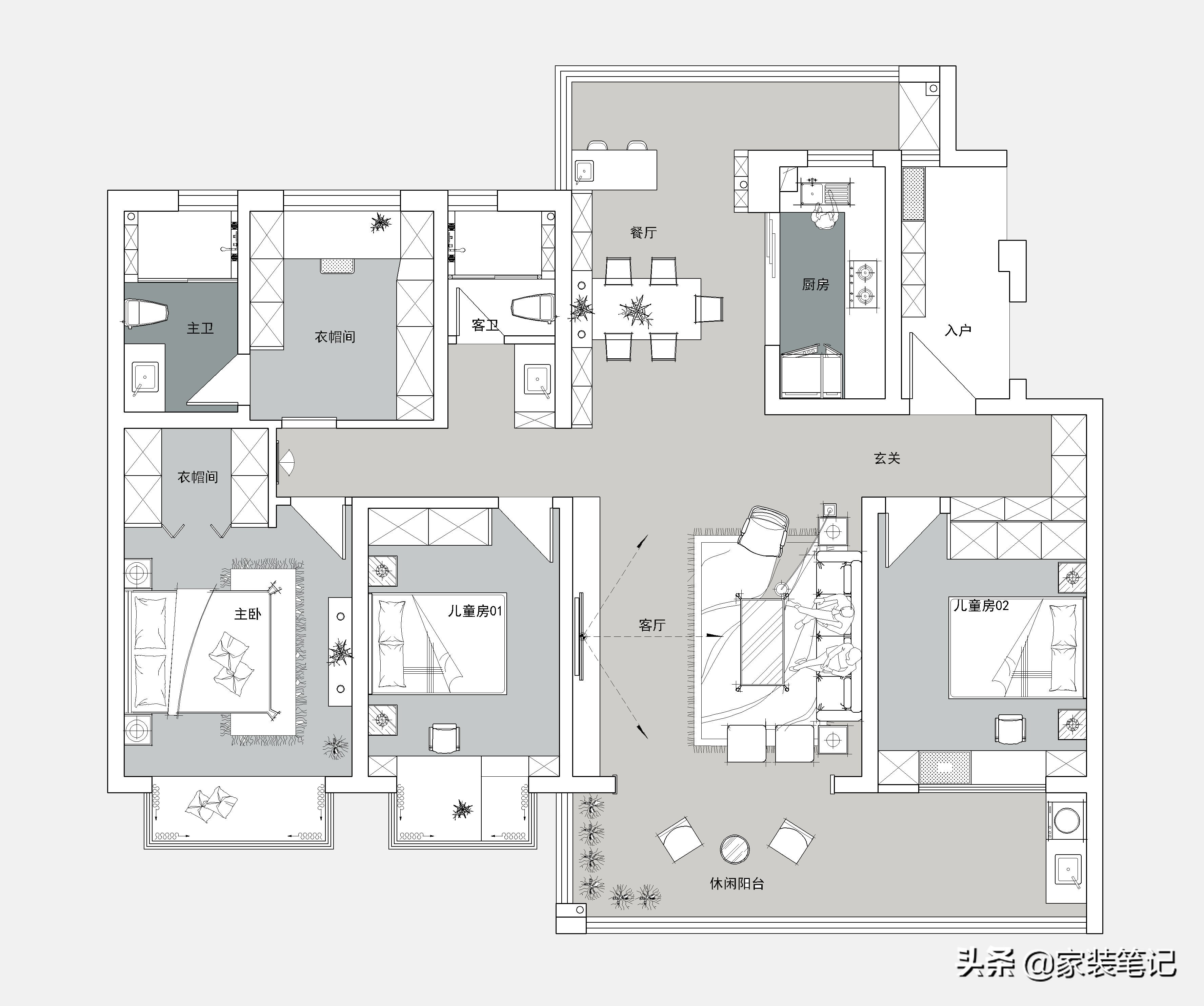 全屋只做石膏线的装修效果,发现一家装修很有氛围感的店铺
