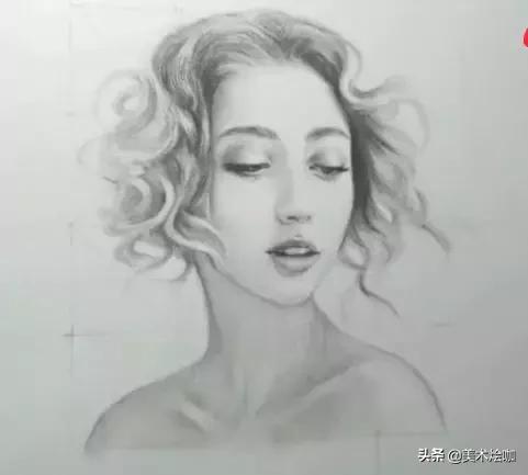 素描人头九宫格起形技巧,九宫格起形素描步骤图片