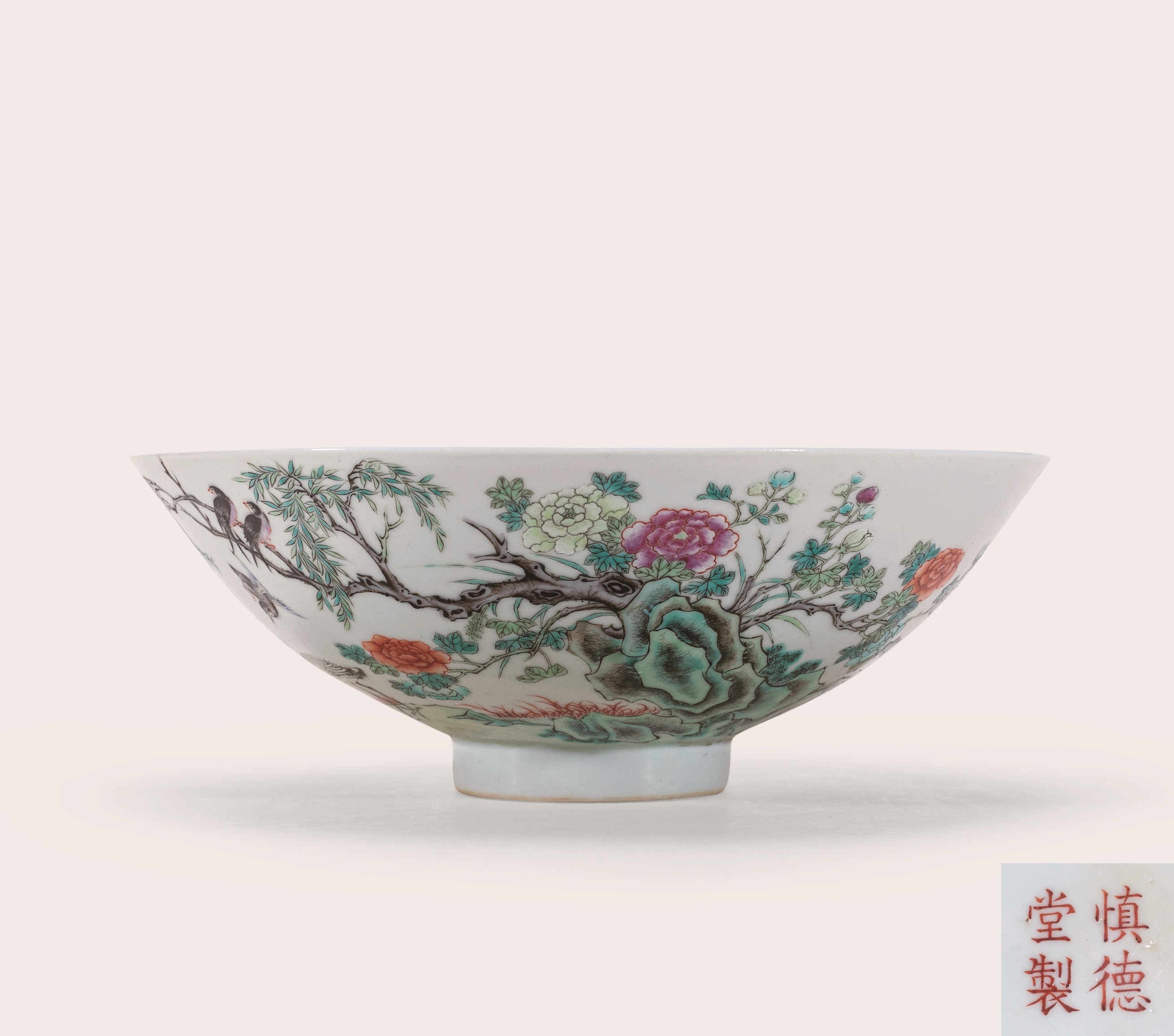 仿清民国粉彩大花瓶插花,乾隆粉彩百鹿尊插花