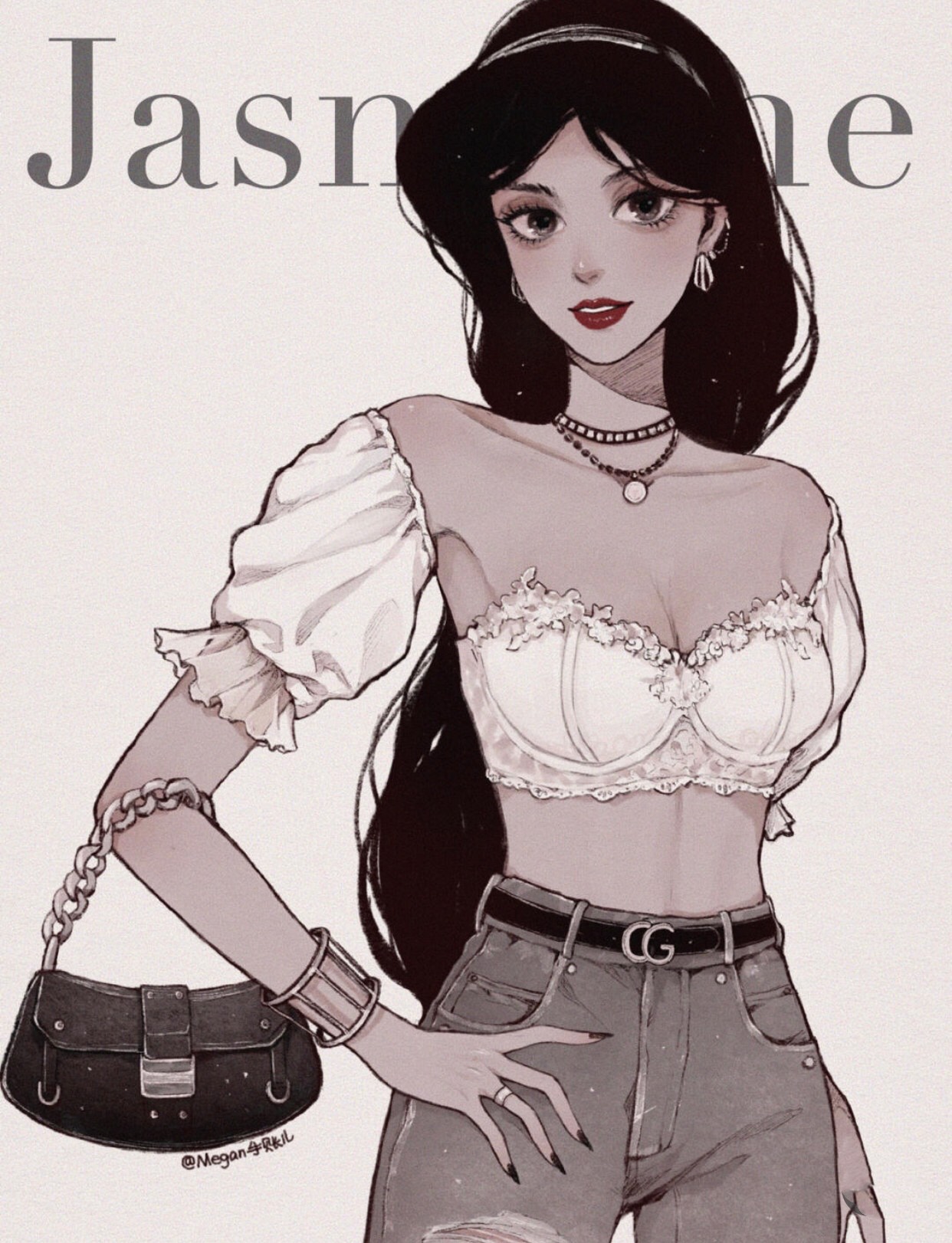 迪士尼长发公主素描画,迪士尼素描画米奇