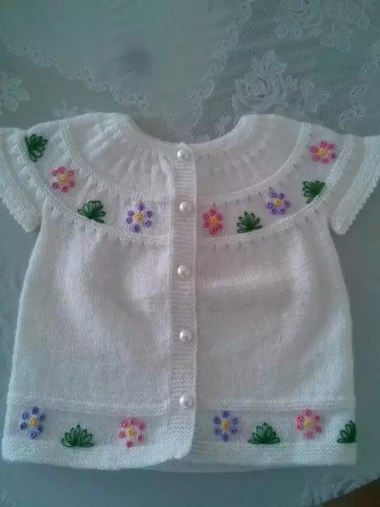 宝宝毛衣绣鱼图案,宝宝毛衣绣花朵图案