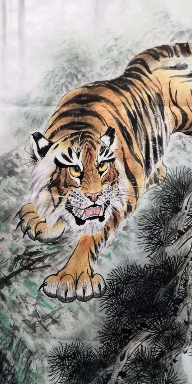 看“虎鱼大家”汪更新——画鱼，鱼翔浅底；画虎，虎啸深山