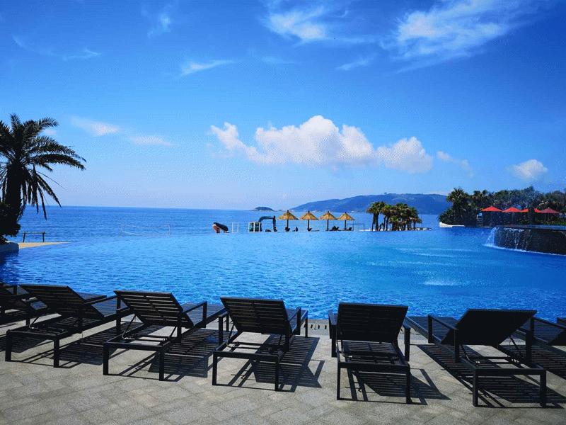 惠州海边酒店无边际泳池,惠州无边泳池民宿