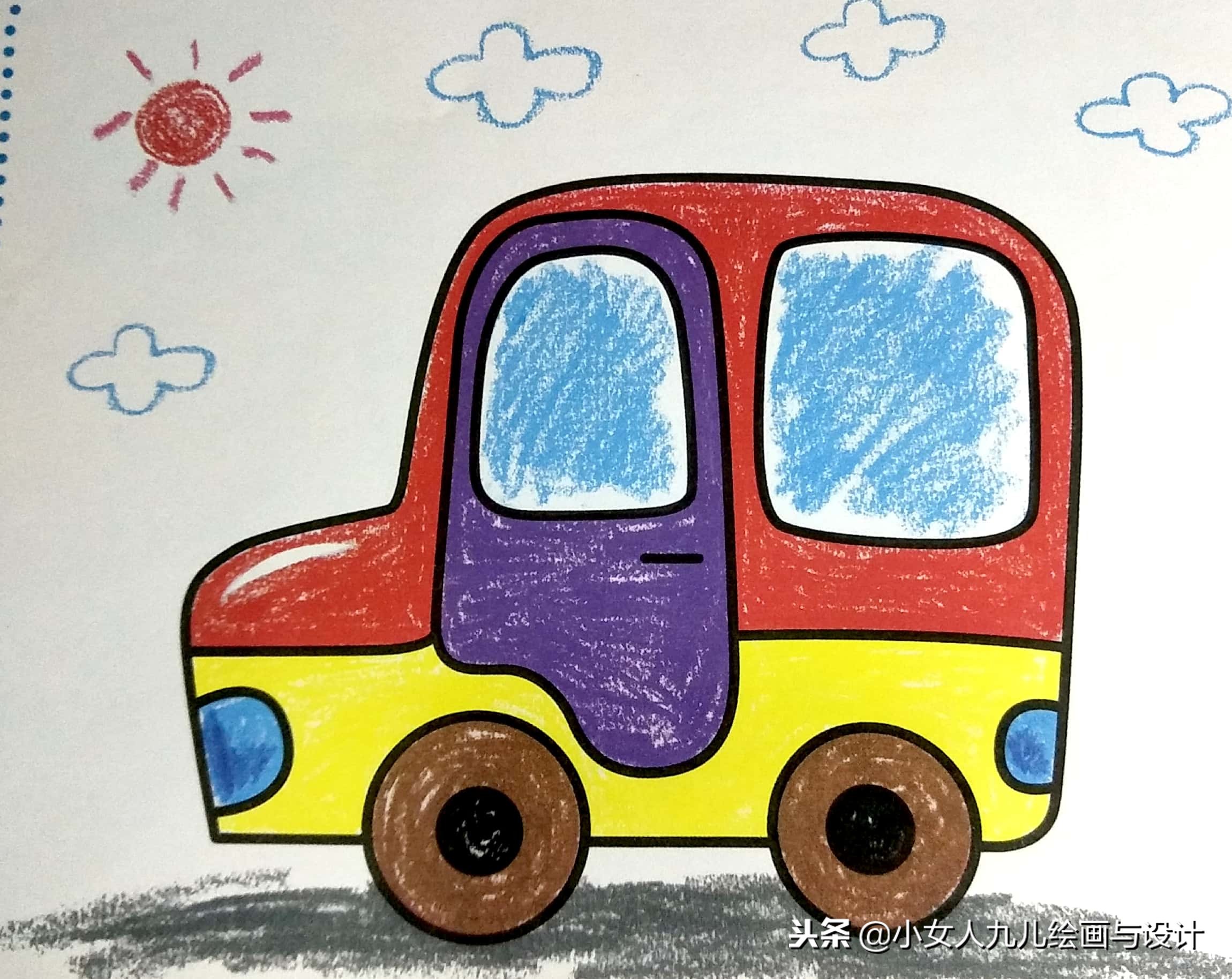 儿童简笔画彩色可爱步骤图文,超萌彩色简笔画手把手教孩子