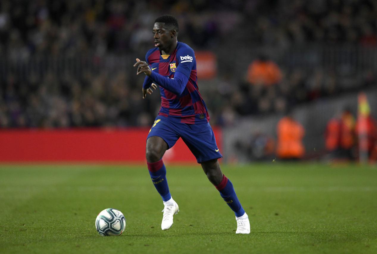 登贝莱巴萨时期高光时刻,登贝莱替巴萨破荒