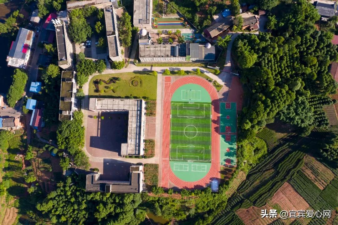 航拍青山绿水震撼风景竖屏视频,震撼校园秋景航拍