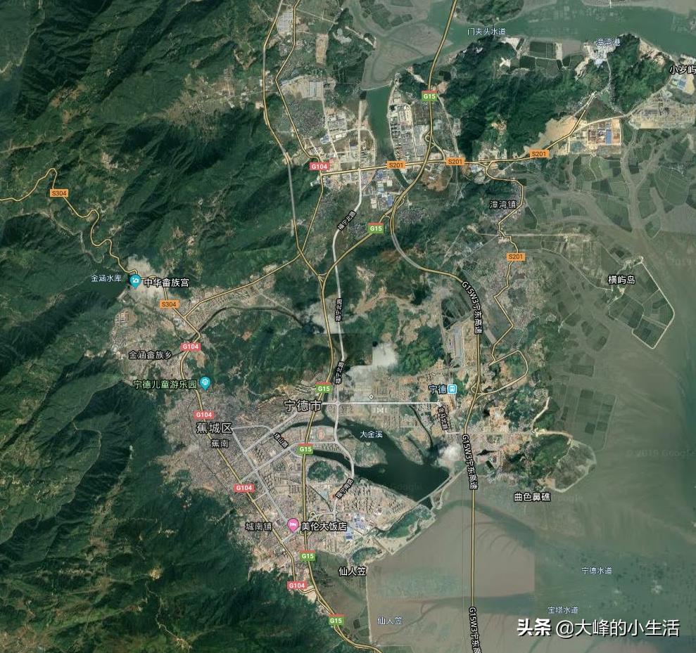 宁德市各县市地图,宁德全市照片