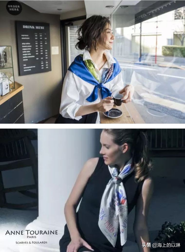 法国女人如何戴丝巾,法国女人的丝巾