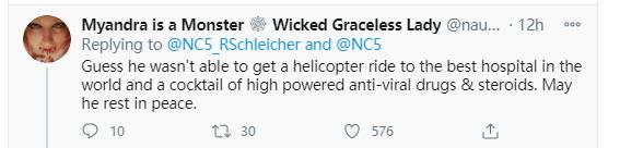 “有啥大惊小怪的？不就是一个当官的得新冠死了么”