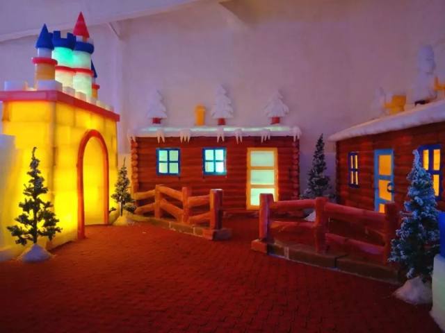 白鹿原白鹿仓景区冰雕,白鹿仓冰雕