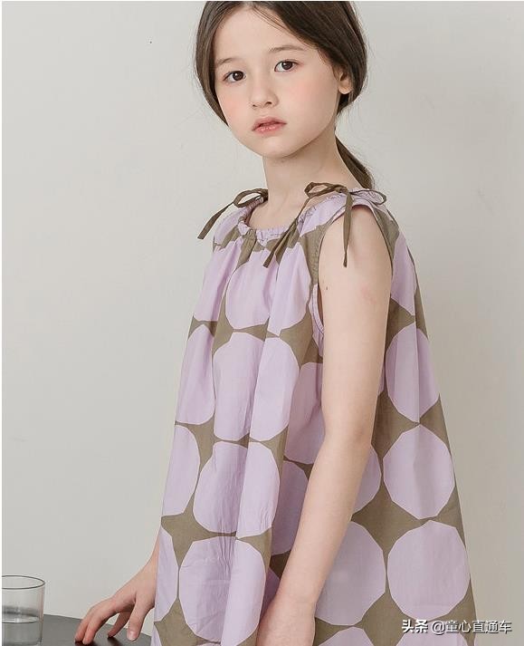 韩系童装春季连衣裙,韩版中大童裙子